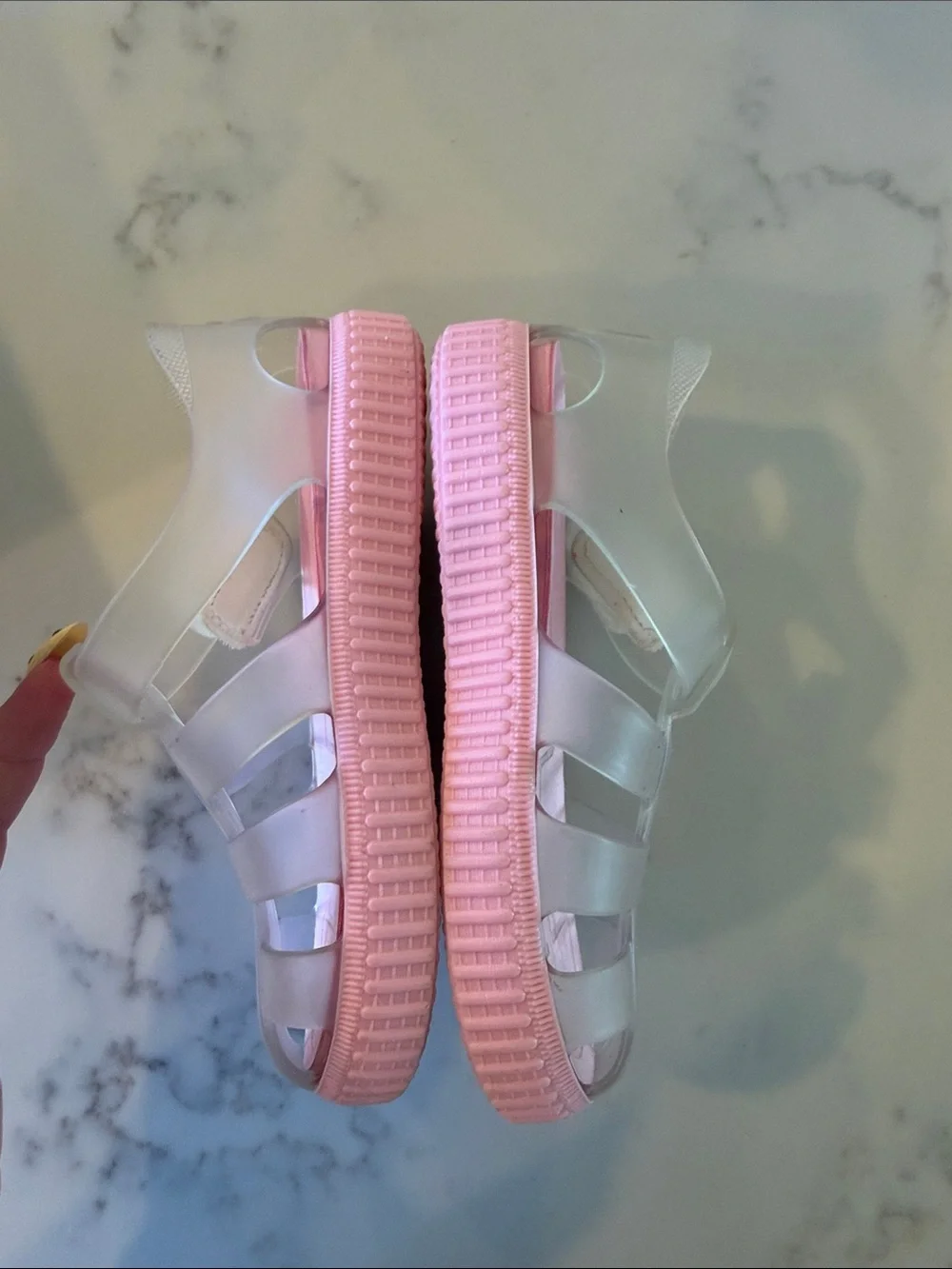 Igor Pink Translucent Jelly Sandals for Kids size 8